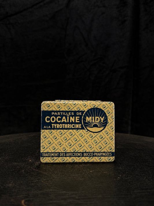 Antique French "Cocaïne" Pastilles Apothecary Tin #1