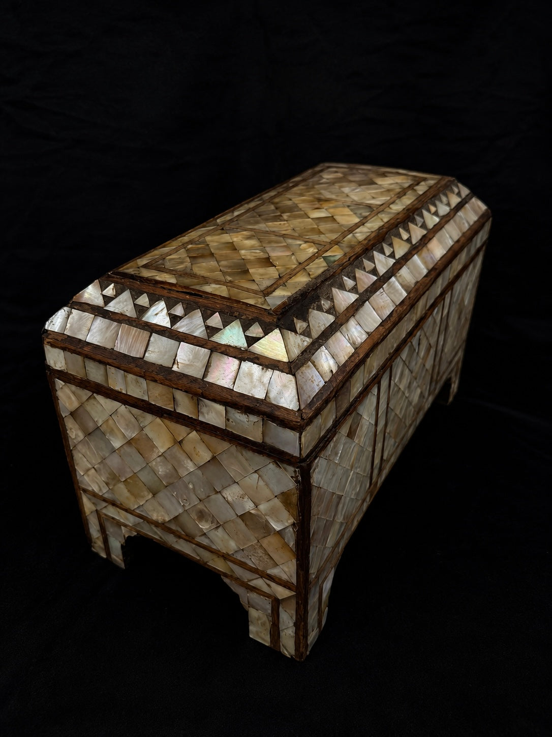 19th-Century Mother-of-Pearl Treasure Chest
