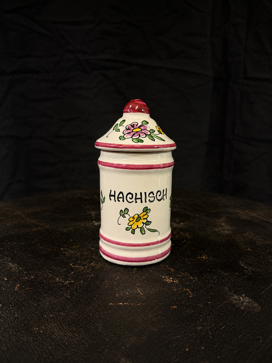 Vintage French “Hashish” Apothecary Jar P