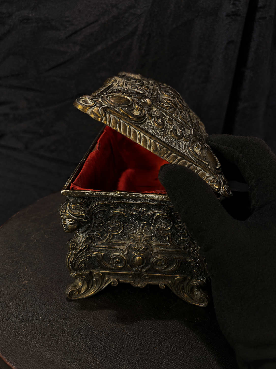 Vintage Italian Keepsake Casket Rococo Revival