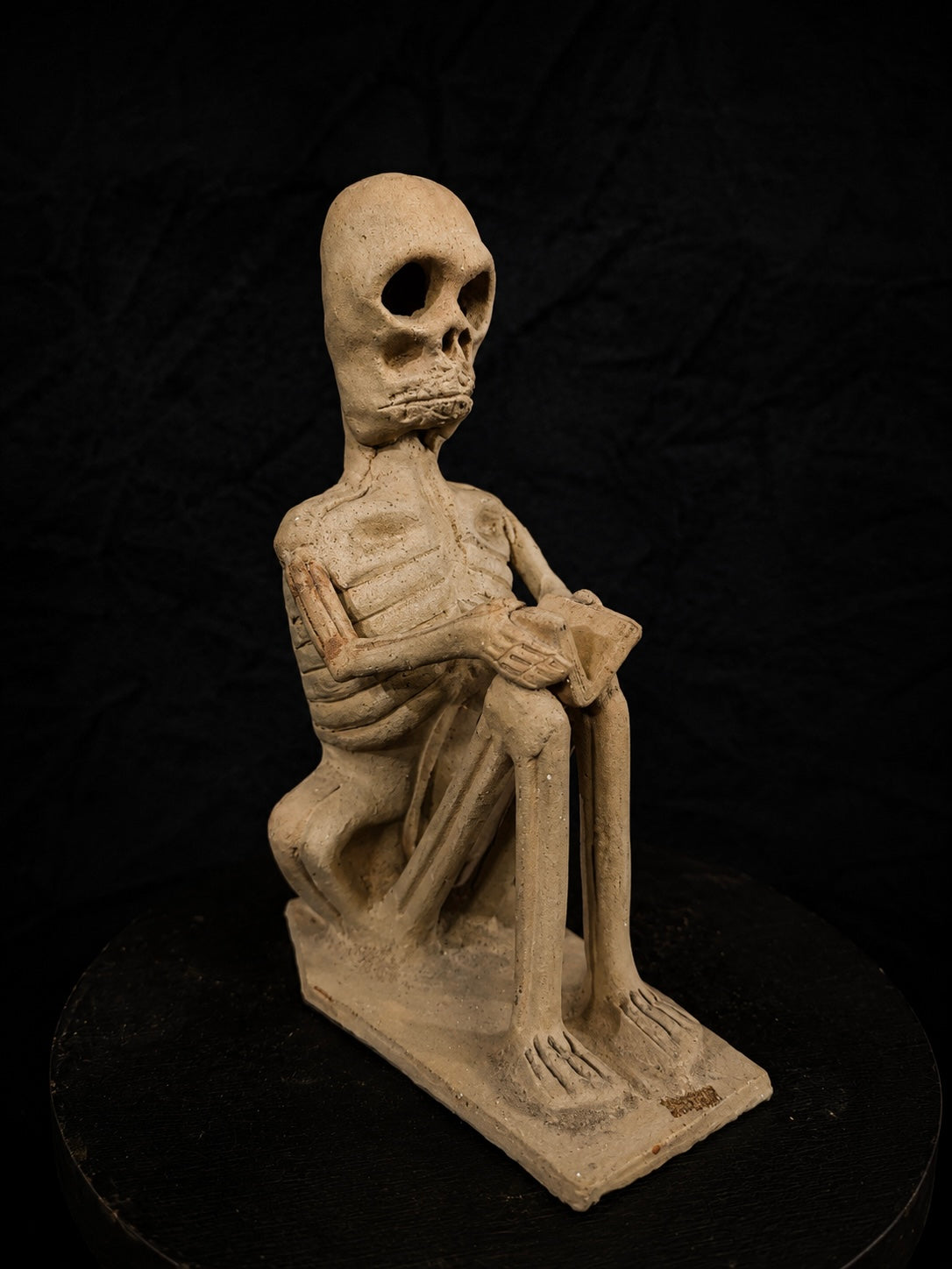 Mid-Century Folk Skeleton Candle Holder