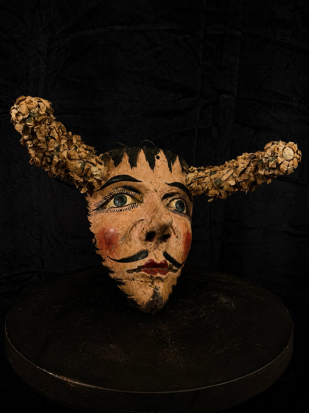 Antique Mexican Carnival Ceremonial Diablo Mask
