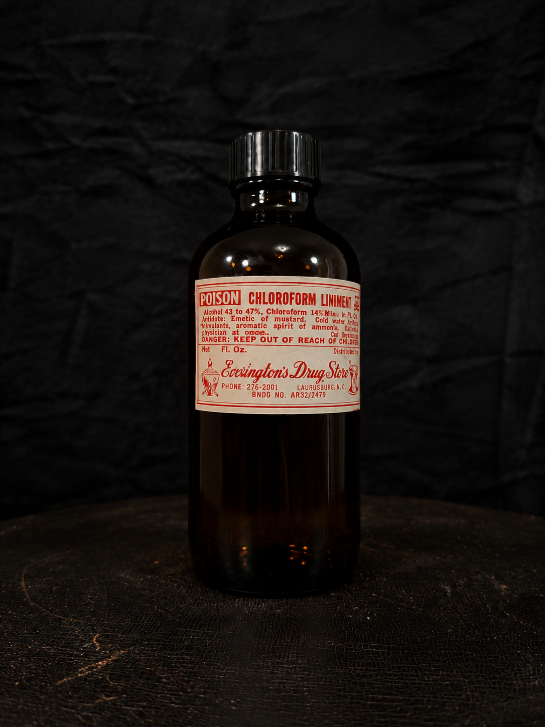 Vintage "Chloroform" Poison Bottle