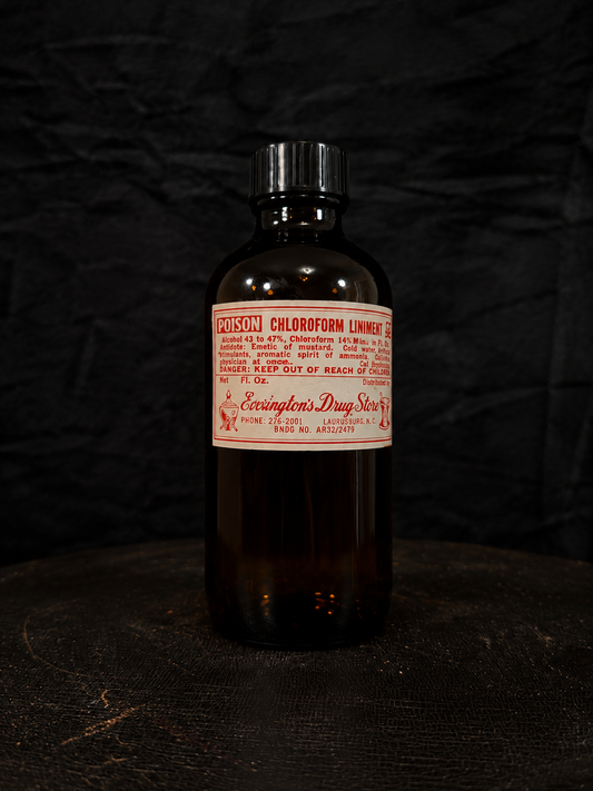 Vintage "Chloroform" Poison Bottle