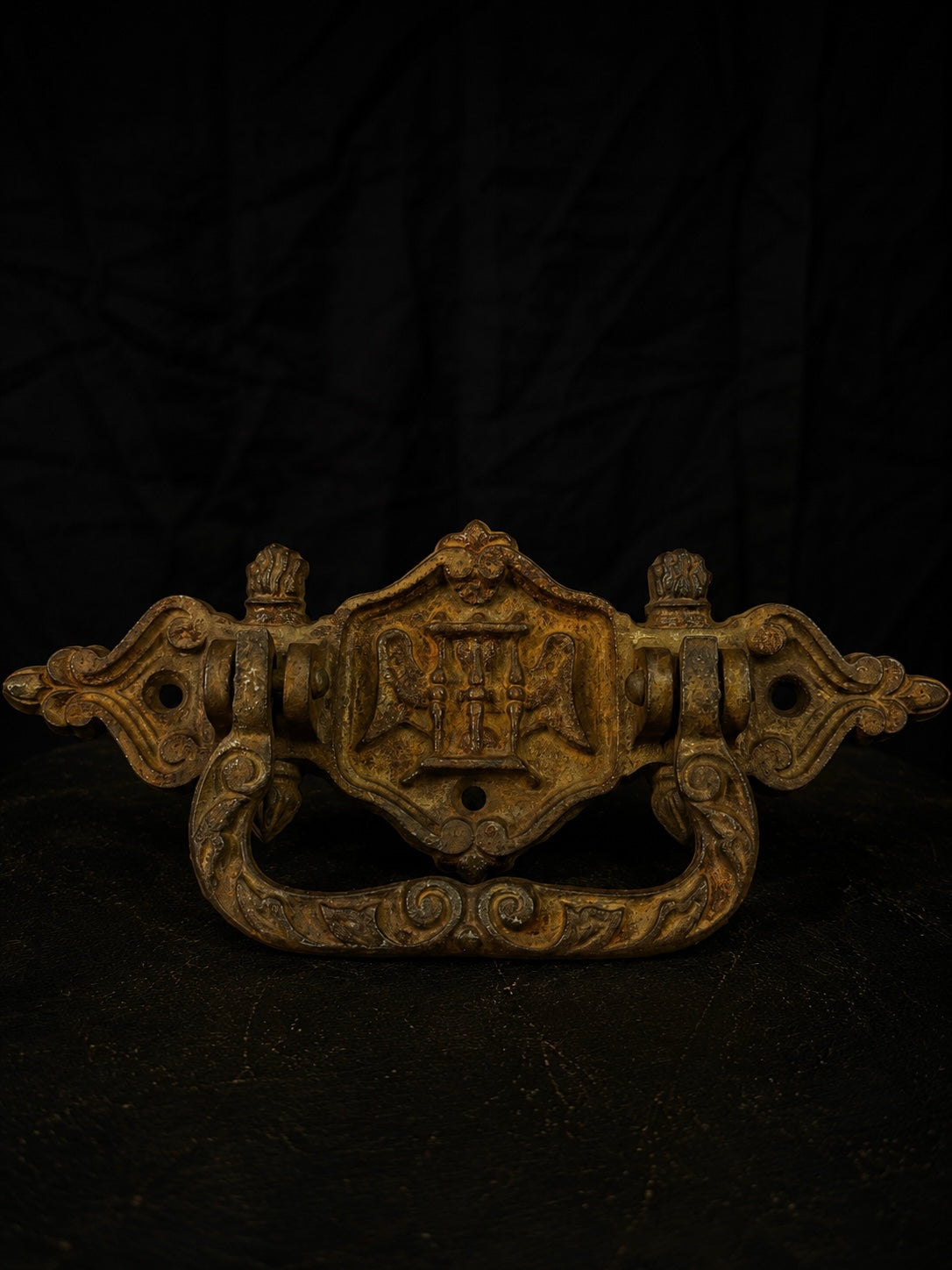Antique Victorian Memento Mori Coffin Handle
