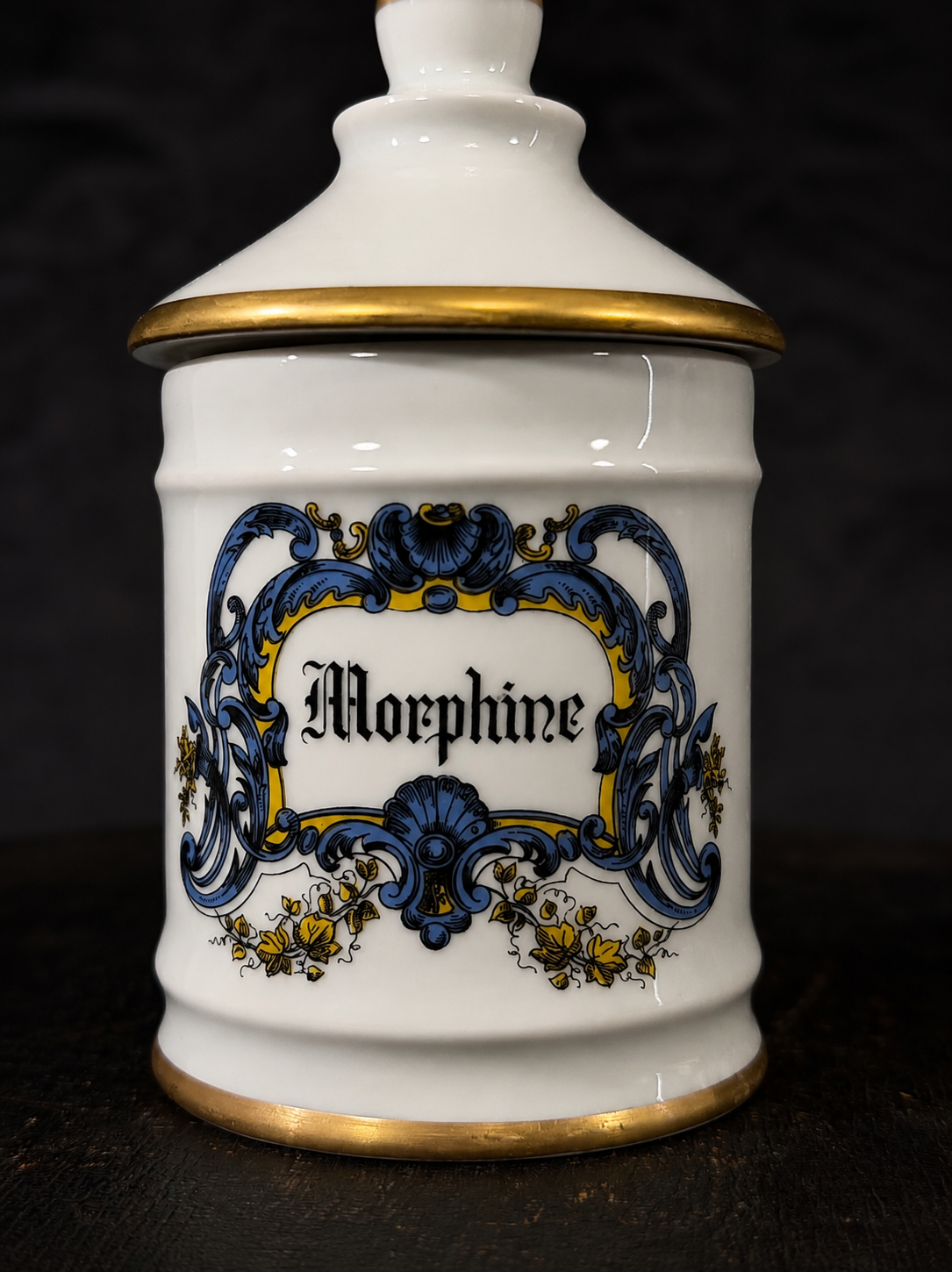 Vintage French Apothecary "Morphine" Jar