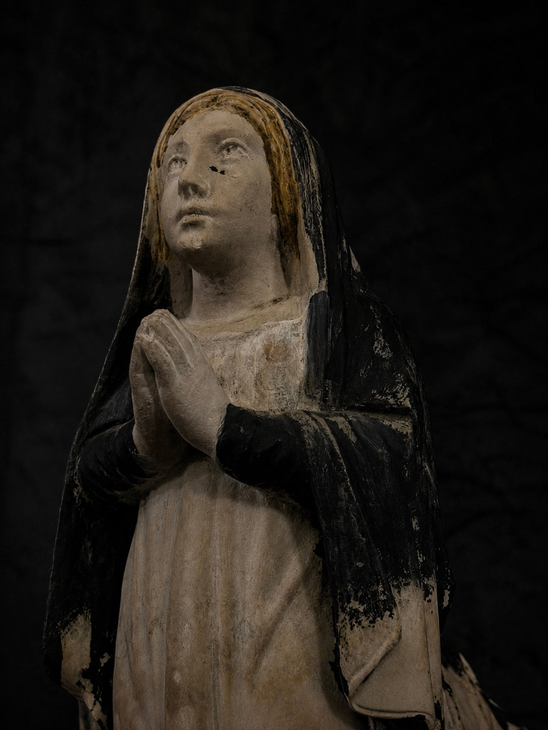 Victorian Era Cemetery Devotional Figure