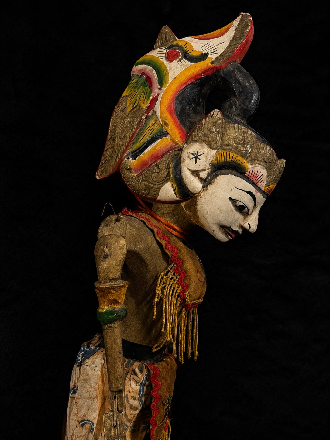 Vintage Indonesian Deity Puppet