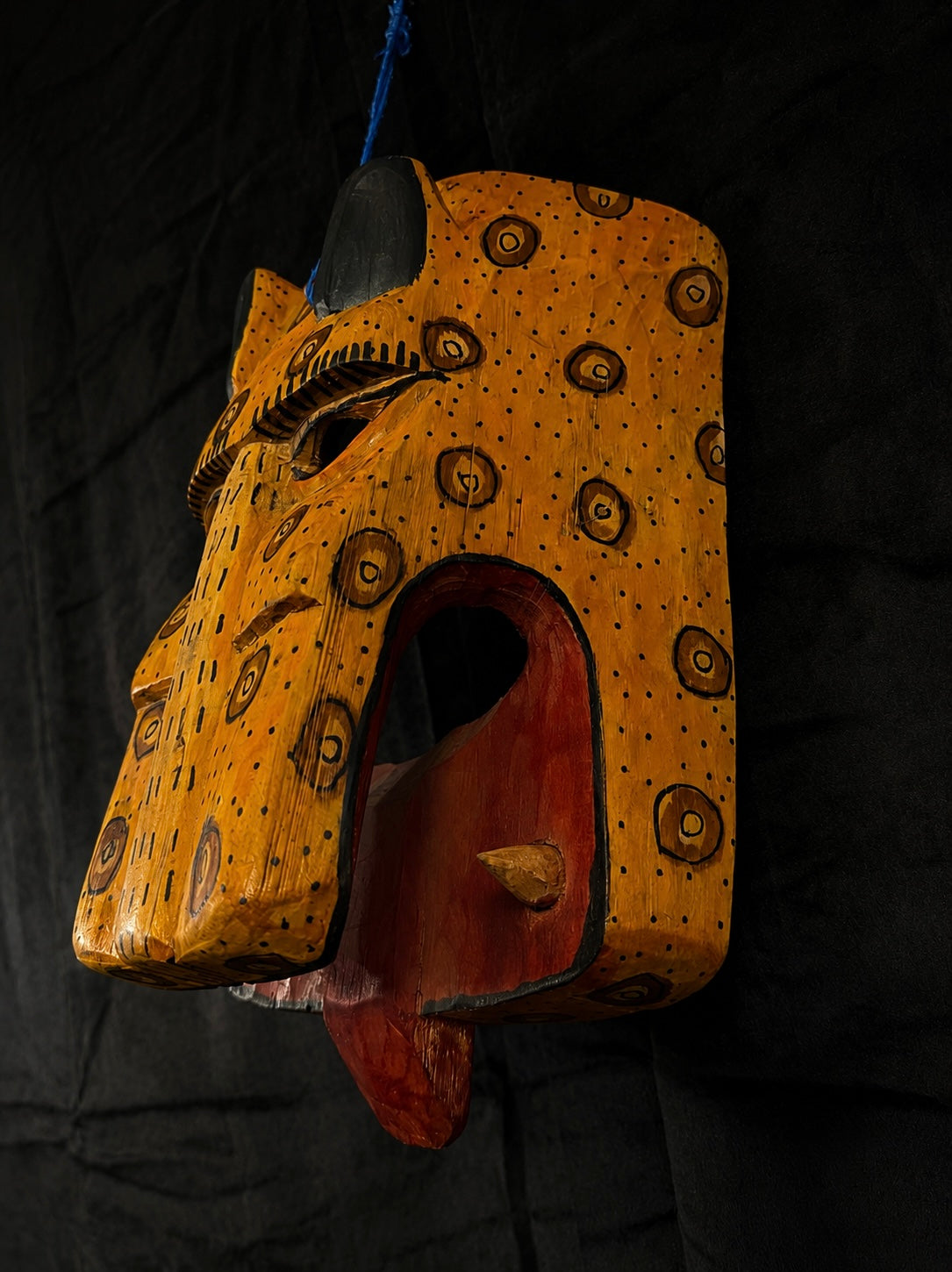 Vintage Mexican Tigre Jaguar Ceremony Mask