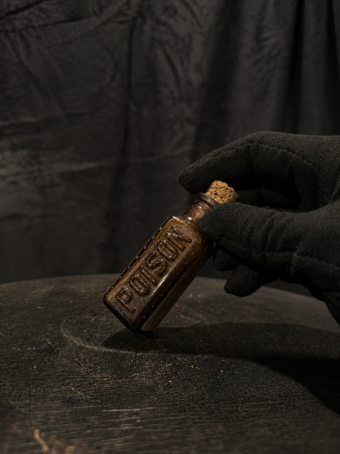 Late 19th Century Poison Bottle w/ Handwritten Label