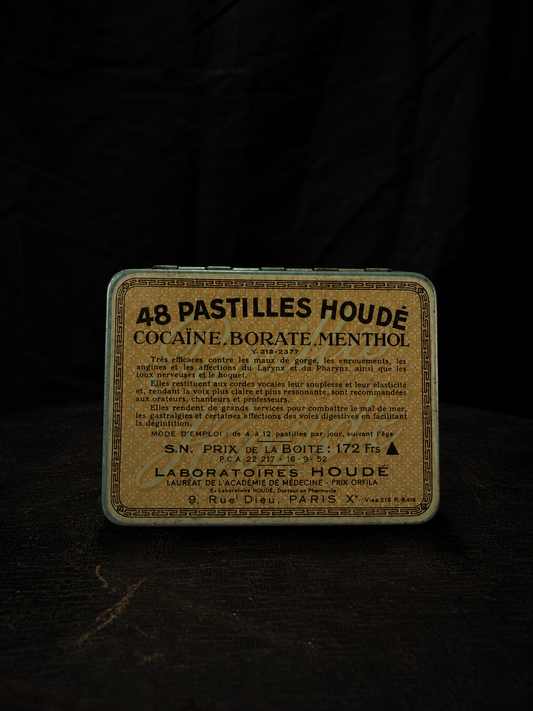 Antique French "Cocaïne" Pastilles Apothecary Tin #3