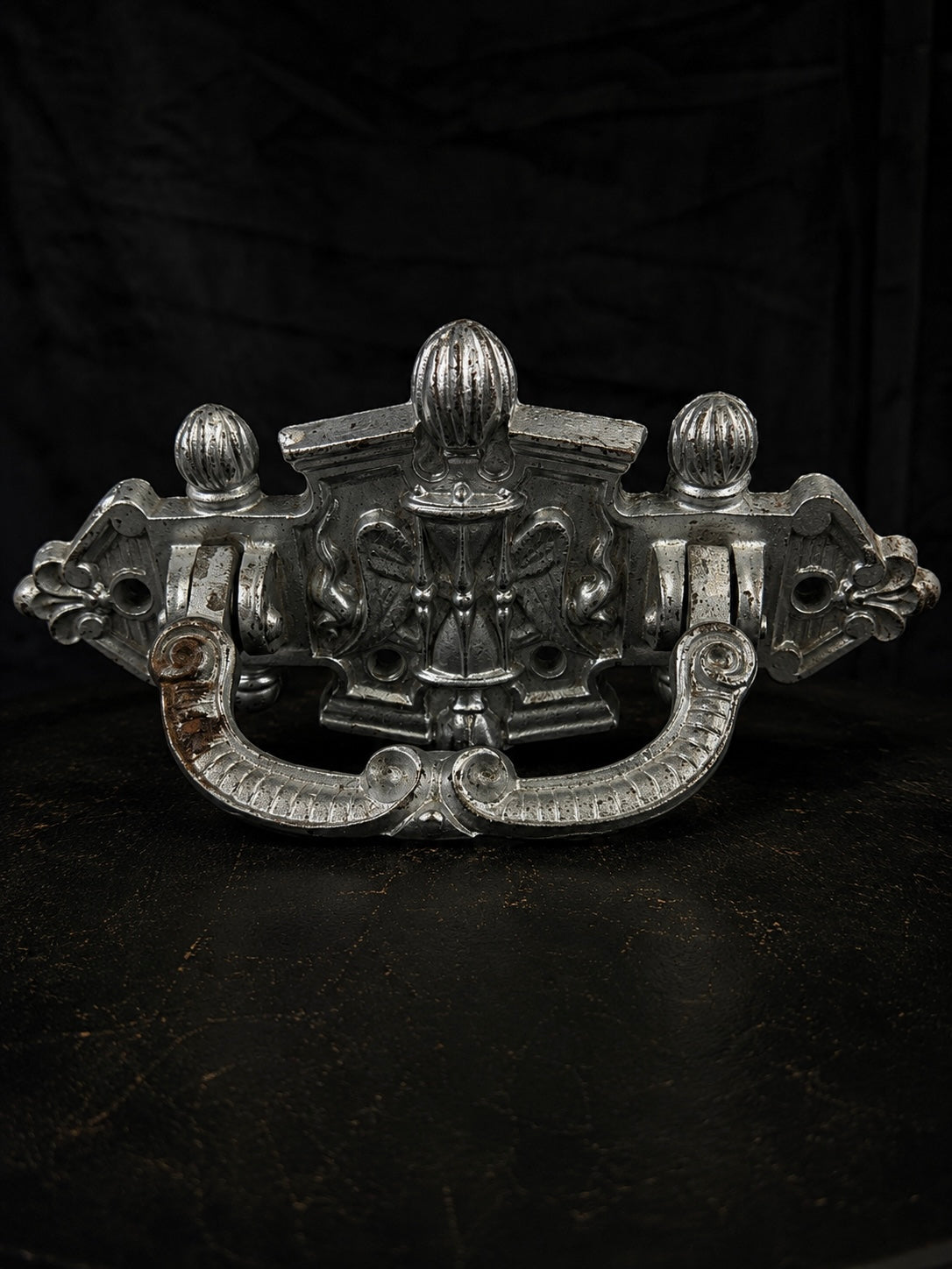 Pair of Victorian Memento Mori Coffin Handles