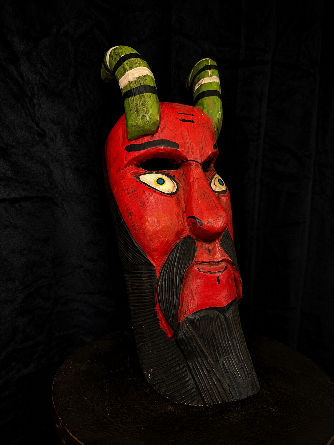 Vintage Mexican Folk Diablo Mask