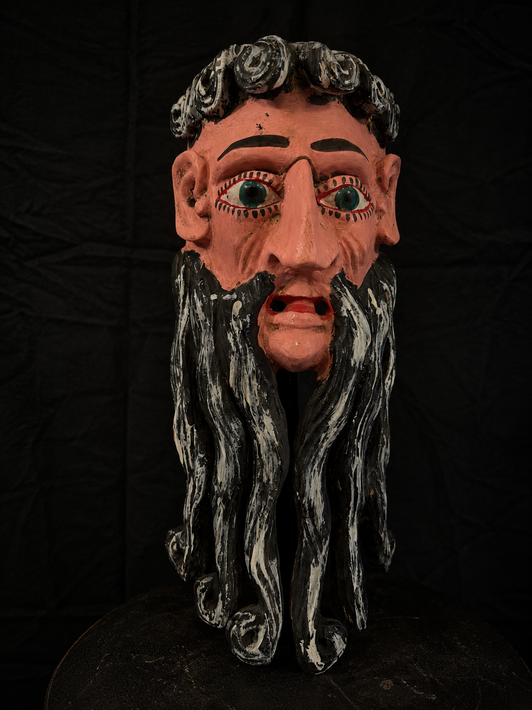 Large Vintage Guerrero Barbón Mask