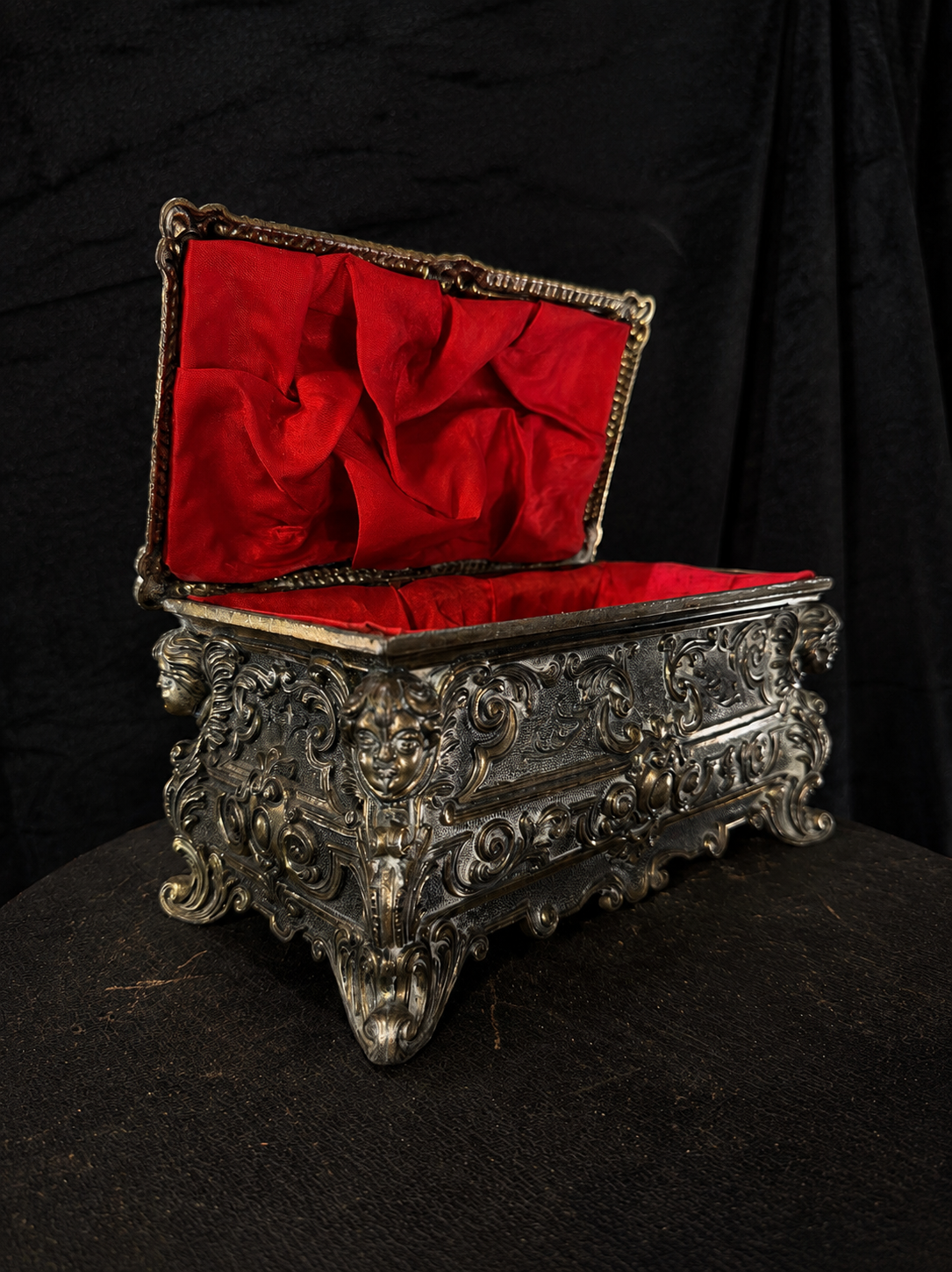 Vintage Italian Keepsake Casket Rococo Revival