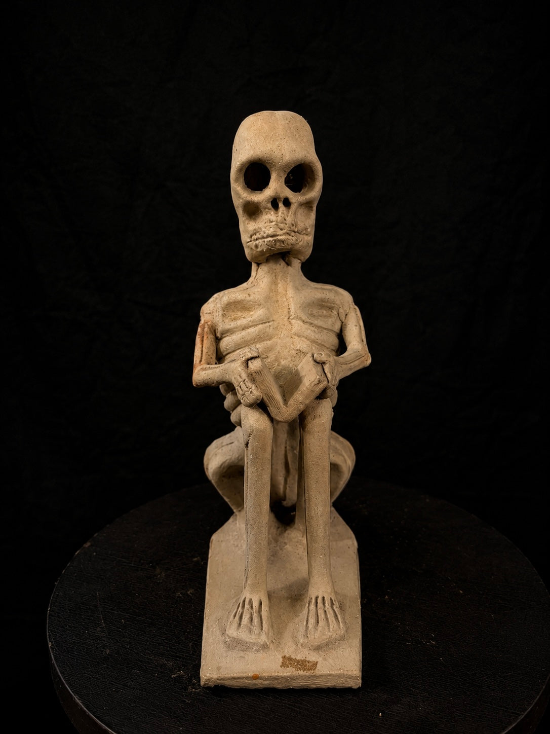 Mid-Century Folk Skeleton Candle Holder