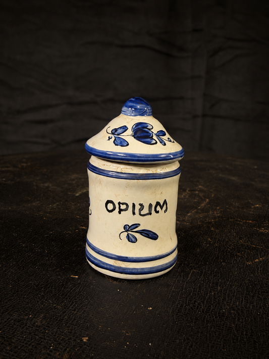 Vintage French “Opium” Apothecary Jar
