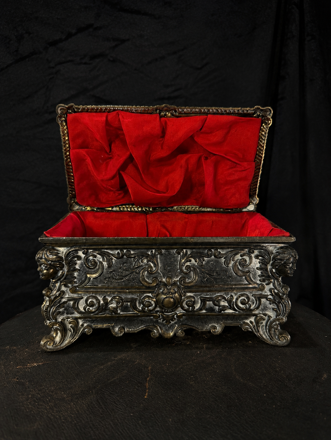 Vintage Italian Keepsake Casket Rococo Revival