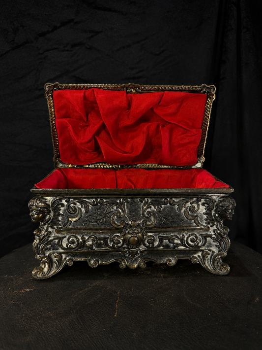 Vintage Italian Keepsake Casket Rococo Revival