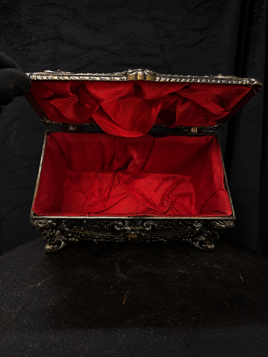 Vintage Italian Keepsake Casket Rococo Revival